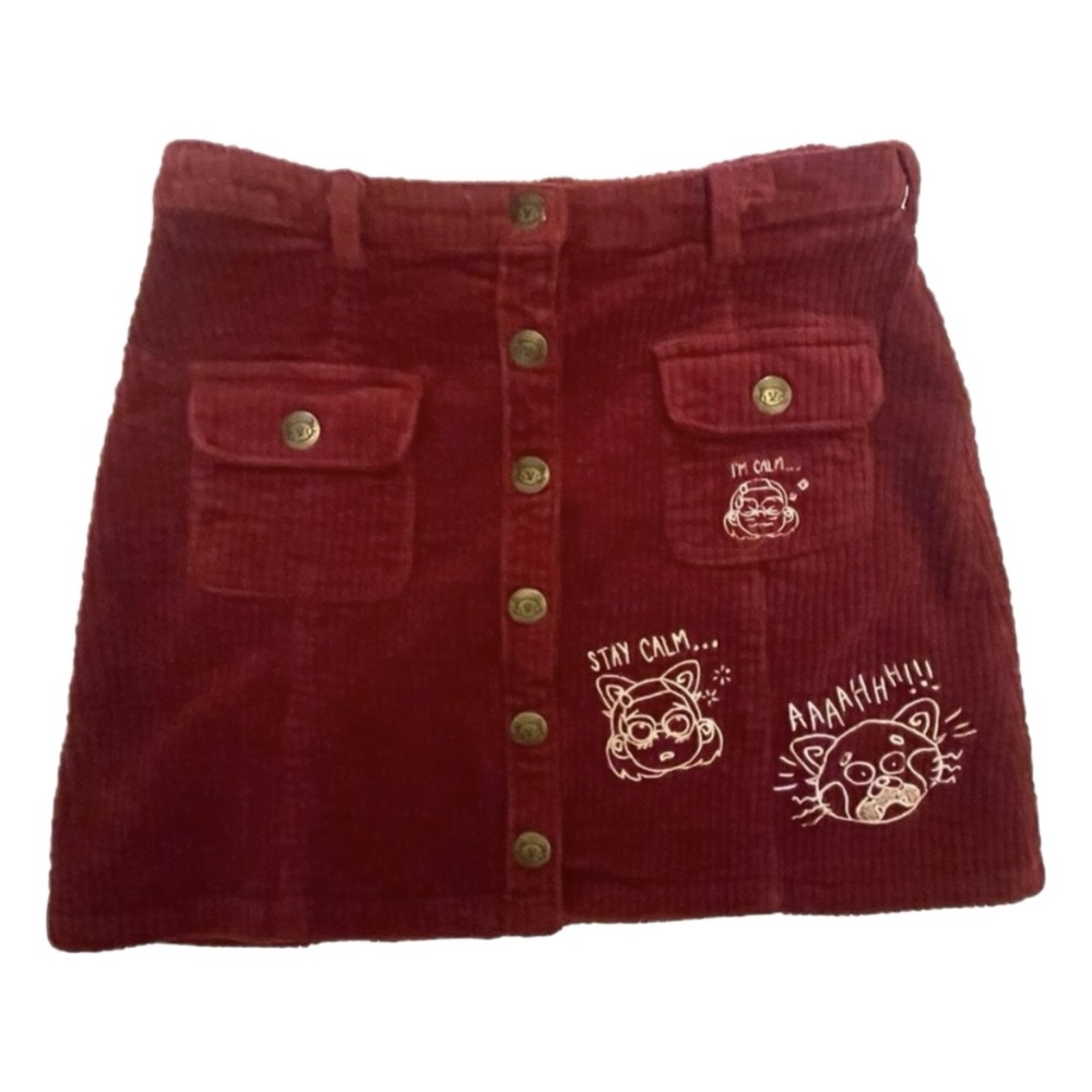 Disney Pixar TURNING RED Skirt Womens Panda
Mei Corduroy size XL